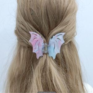 Pastel Bat Halloween Hair Clip